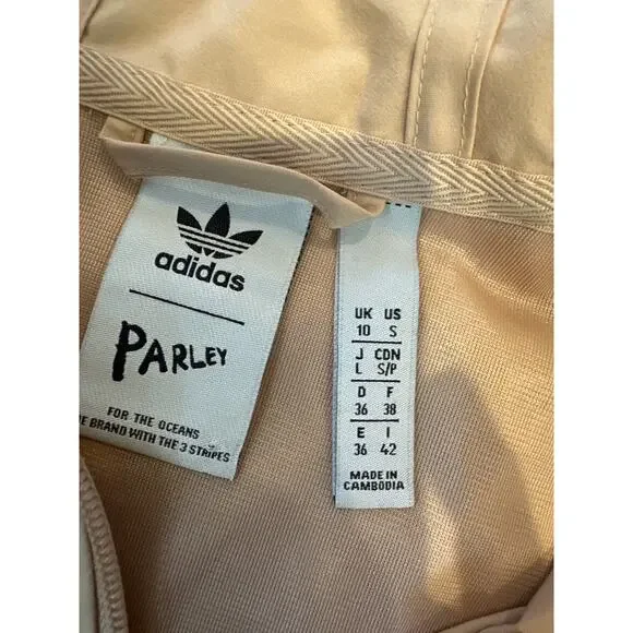 ADIDAS ORIGINALS Women's Adicolor Classics TRACEABLE Parley Dress, Magic Beige - Picture 8 of 10